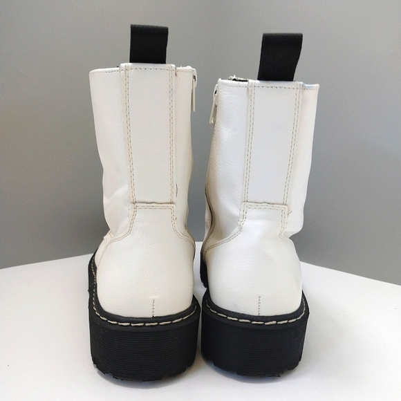 Sincerely Jules Harley Moto Boots, White, Size 9.5 - Picture 8 of 12